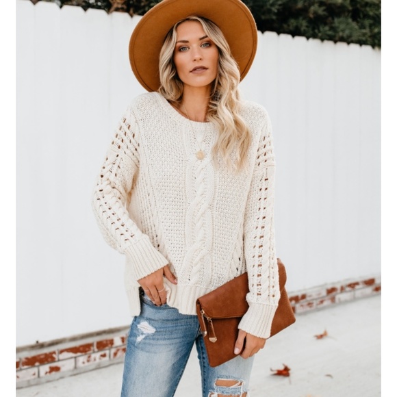 STELLA Loose Knit Pullover Sweater - Picture 6 of 8